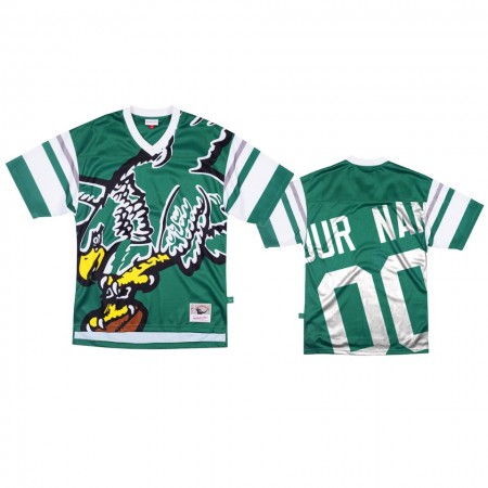 Tröjor Philadelphia Eagles Custom Grön Big Face - Män Tröjor Philadelphia Eagles Custom Grön Big Face - Män